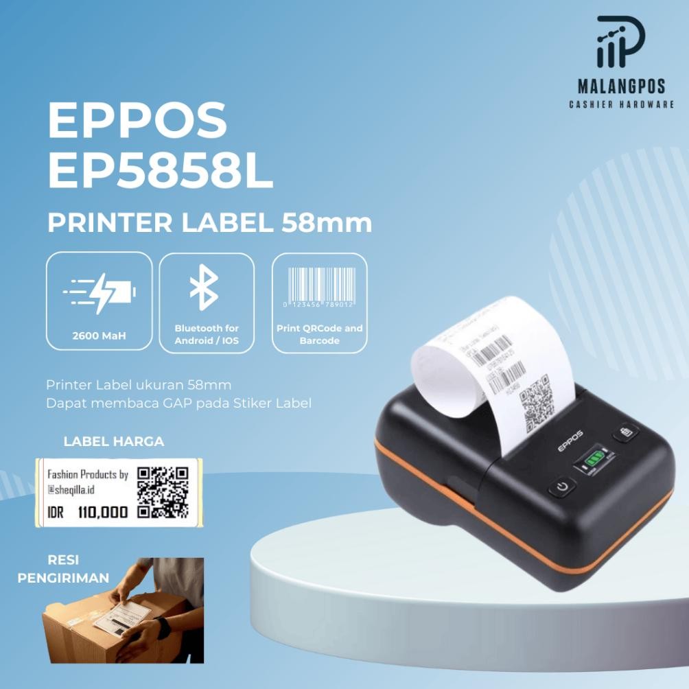 Jual Eppos EP5858L Mini Printer Struk RPP02 Mobile Printer Bluetooth ...
