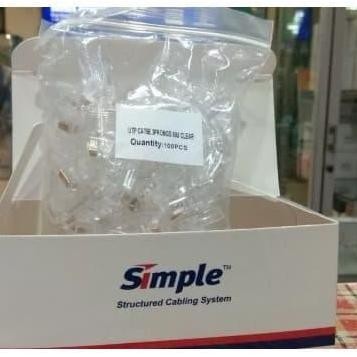 Jual TERBARU - LS RJ45 Connector UTP Cat5e Modular Plug (isi 100pcs ...