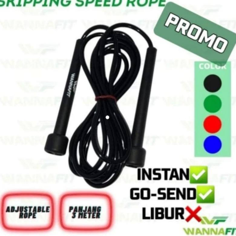 Jual Skipping rope PVC WANNAFIT Lompat tali speed Rope skiping nUg nUg ...