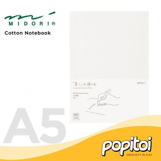 Jual Midori Md Note Cotton Notebook A5 Buku Tulis Gambar Co | Shopee ...