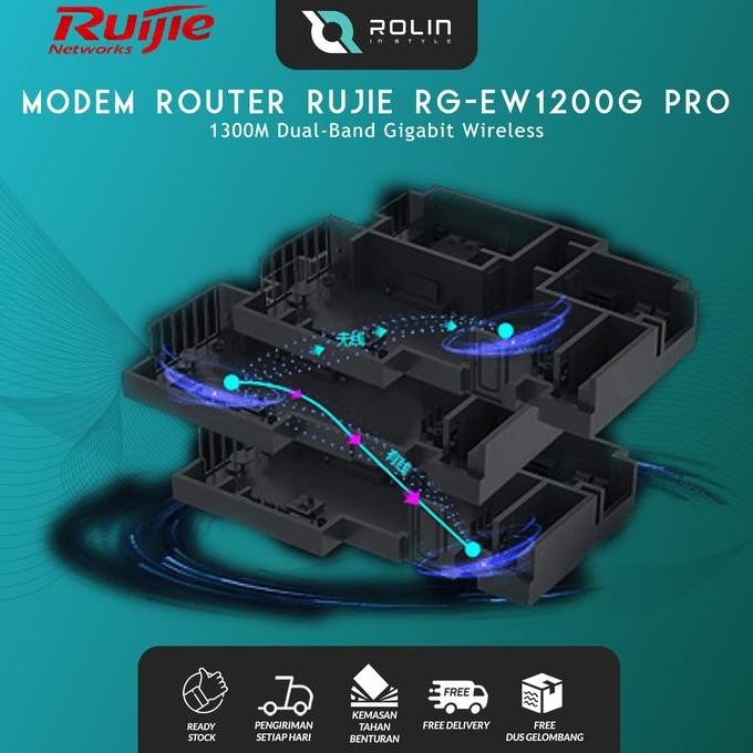 Jual Modem Router Ruijie Rg-Ew1200G Pro 1300M Dual-Band Gigabit ...