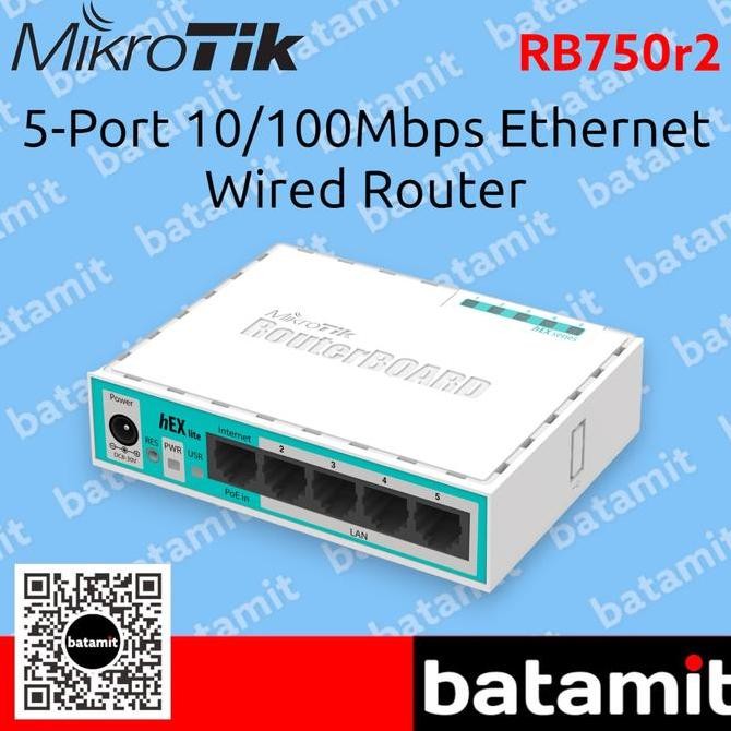 Jual Router Mikrotik Rb750R2 5-Port 10/100 Router 750R2 / Rb-750R2 / Rb ...