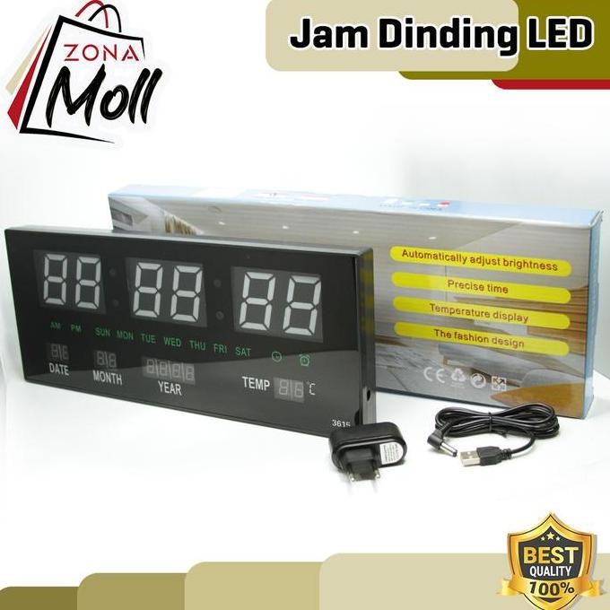 Jual Jam Dinding Digital LED Meja Clock 3615 Merah Hijau - Fitur ...