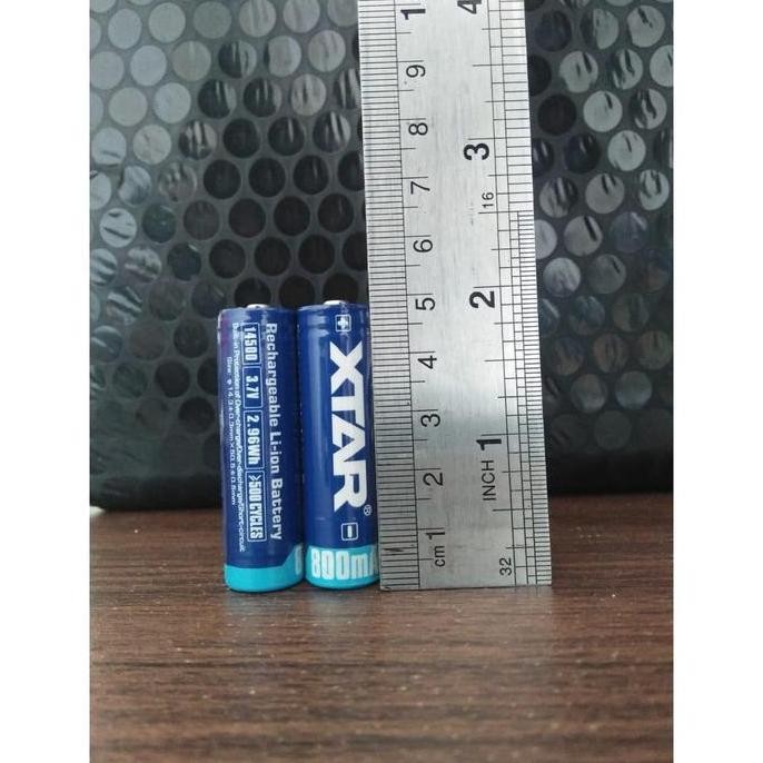 Jual baru XTAR 14500 800mAh PROTECTED RECHARGEABLE BATTERY | Shopee ...