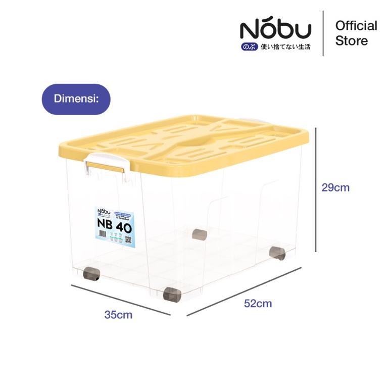 Jual Box Container Nobu 40 Liter + Roda Kontainer Serbaguna Wadah ...