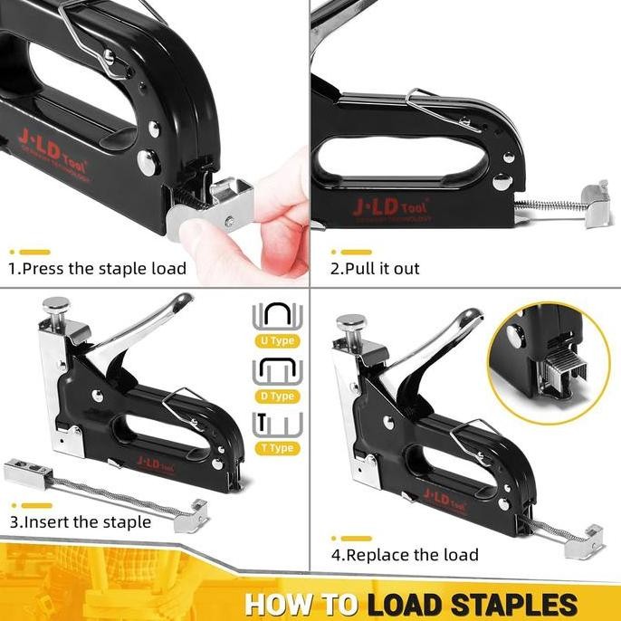 Jual JLD Staples Tembak 3 in 1 steples tembak kayu karpet banner ...