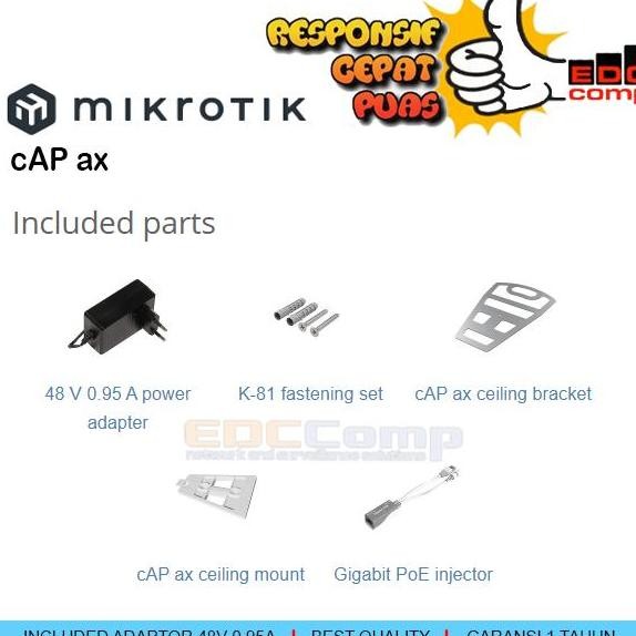 Jual Mikrotik Capgi-5Haxd2Haxd | Cap Ax Wi-Fi 6 Access Point New Stok ...