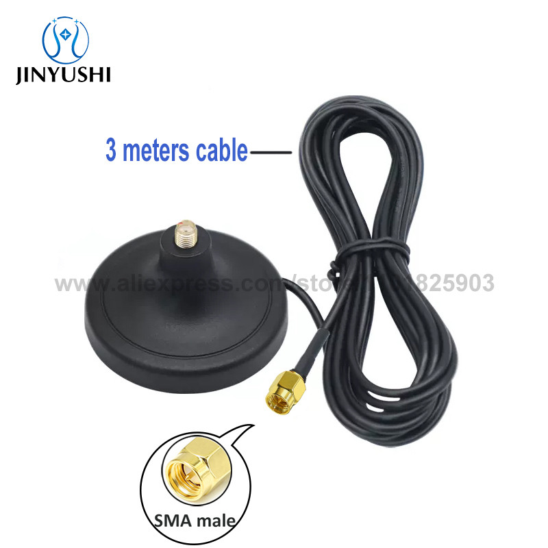 Antenne GNSS Helix HA-901 Ronlok - GPS L1/L2/L5 + GLONASS + BDS + Galileo - Mini Antenne RTK UAV Drone Survey Noir