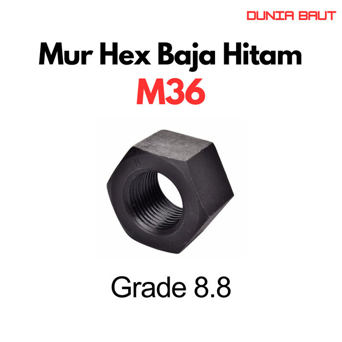 Jual Mur Baja M36 / Mur Hex M36 / Mur Hexagon M36 / Mur M36 / Hex Nut ...