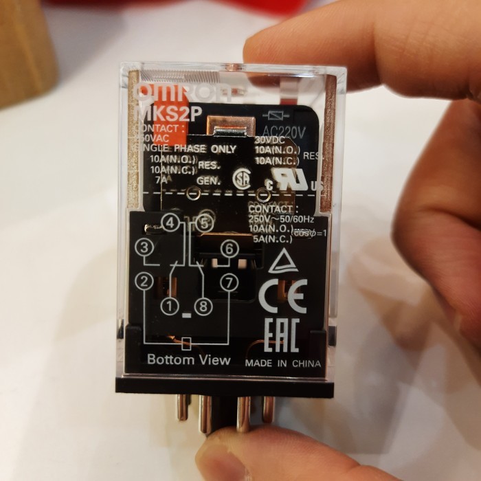 Jual ORIGINAL Relay Omron MK2P-I / MK2P / MKS2P 220V 8PIN | Shopee ...
