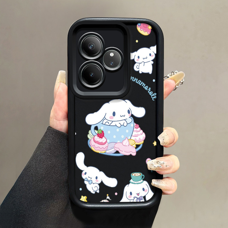 Custodia Portafoglio Per Realme GT 6 5G/GT 6T 5G Con Slot Porta Tessere E Funzione Treppiede - Cover In Pelle PU E Silicone TPU Protettiva (Nera)