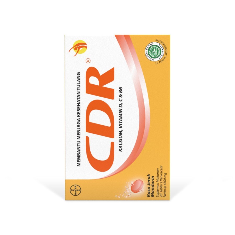 Jual CDR 20 TABLET EFFERVESCENT / SUPLEMEN KESEHATAN TULANG & SENDI ...