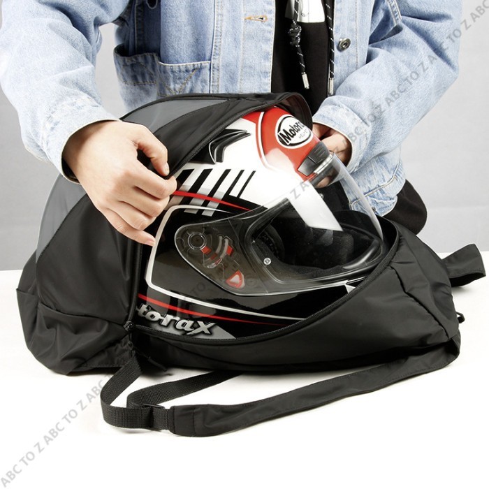 Jual TAS HELM RANSEL PRAKTIS RINGAN BISA DILIPAT KAPASITAS 28L HELMET ...