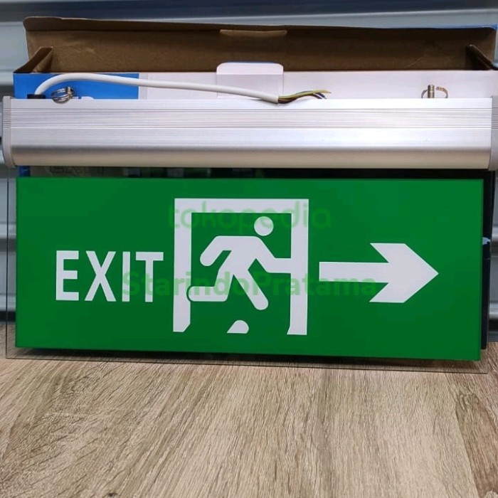 Jual LAMPU EXIT LED LAMPU DARURAT EXIT SIGN EMERGENCY LED ACRYLIC ...