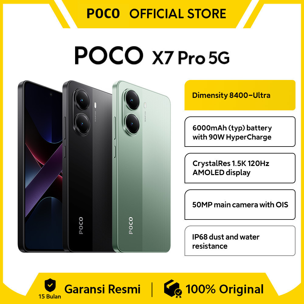 POCO X7 Pro 5G Front View