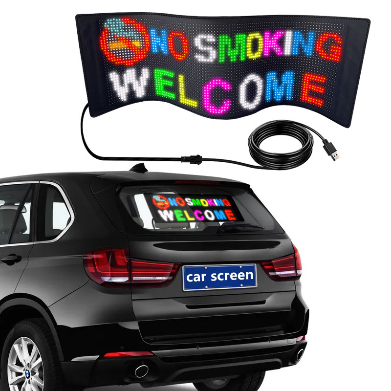 Jual YEMAR LED Screen Sign Advertising RGB Foldable Scrolling Message ...