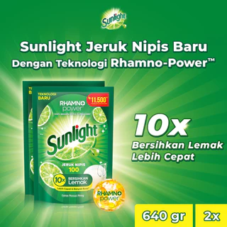 Sunlight Sabun Cuci Piring Jeruk Nipis Refill 640gr Twinpack