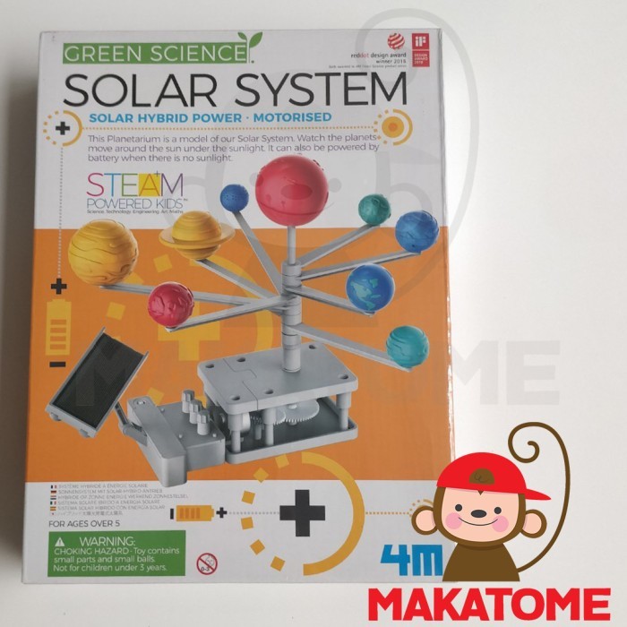 Jual 4M Solar System Hybrid Power planet Green Science motorised mainan ...