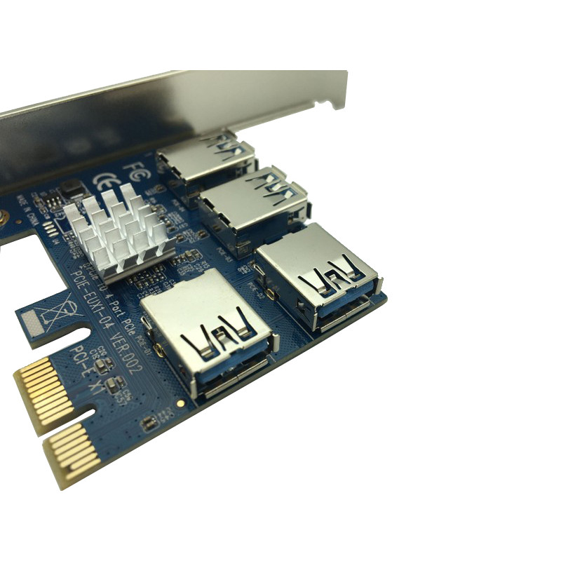 Jual LAGI BERJUANG Hot PCI Express Riser Card PCI-E 1x to 16x 1 to 4 ...
