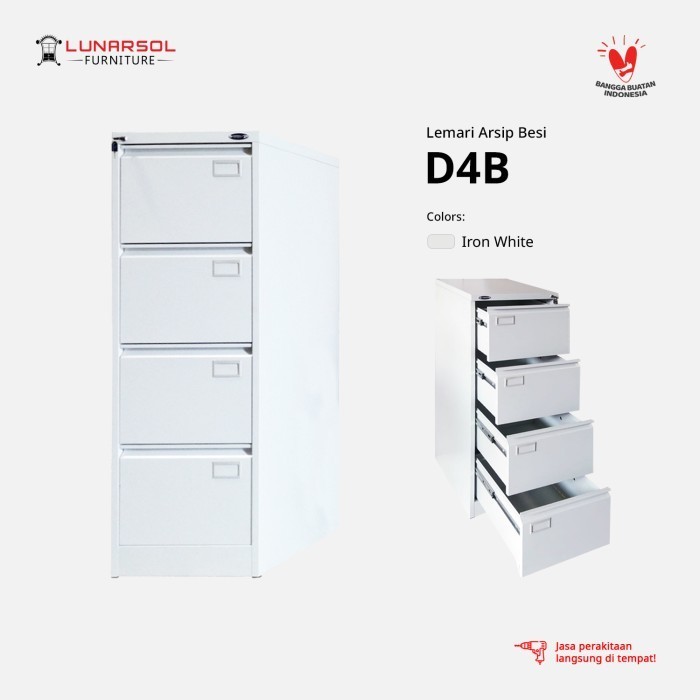Jual Rak Lemari File Kantor Office Cabinet Besi 4 Laci | Shopee Indonesia