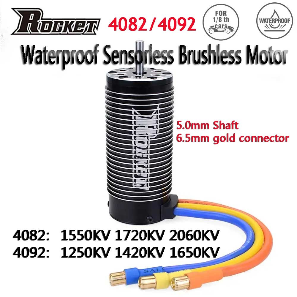 VRX Moteur Rocket 4268 1550KV 1/8 Brushless sans Balais avec Capteurs