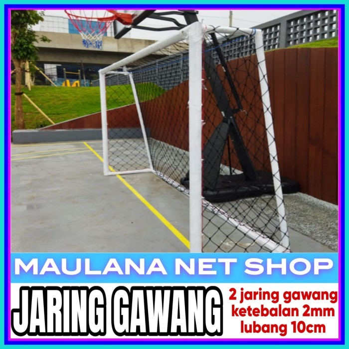 Jual jaring gawang sepak bola futsal mini soccer lubang 10cm tebal 2mm ...