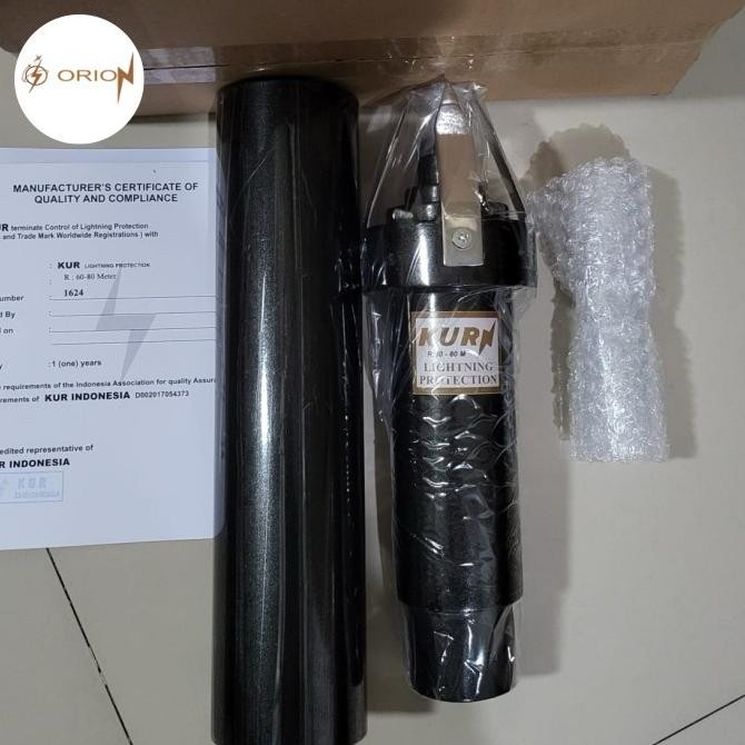 Jual Penangkal Petir KURN Indo, Warna Hitam, Type R80 | Shopee Indonesia