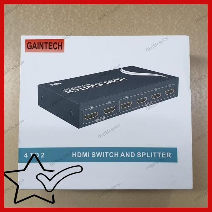 Jual [ORS] GAINTECH HDMI SPLITTER SWITCH DISTRIBUTOR SELECTOR 4 IN - 2 ...