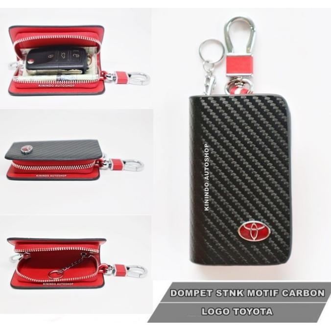 Jual Terbaru! Dompet Stnk Tempat Stnk Mobil Motor Motif Carbon Toyota ...