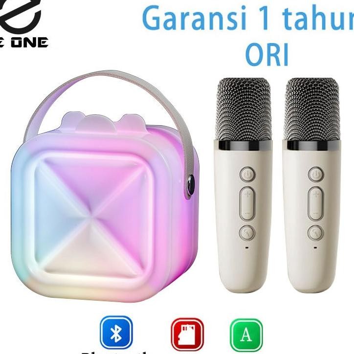 Jual E One Speaker Karaoke Bluetooth 2Mic Mini Ori Full Bass Portable ...