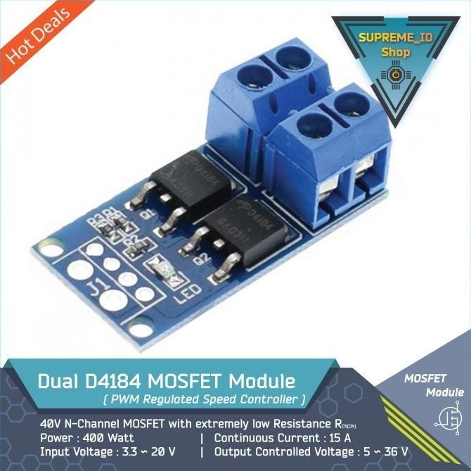 Jual Dual D4184 High Power Mosfet Module - Pwm Switch Trigger Speed ...