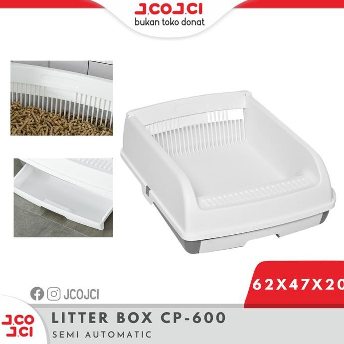 Jual Litter Box Deluxe Toilet CP 600 / Toilet Kucing Semi Otomatis TEB ...