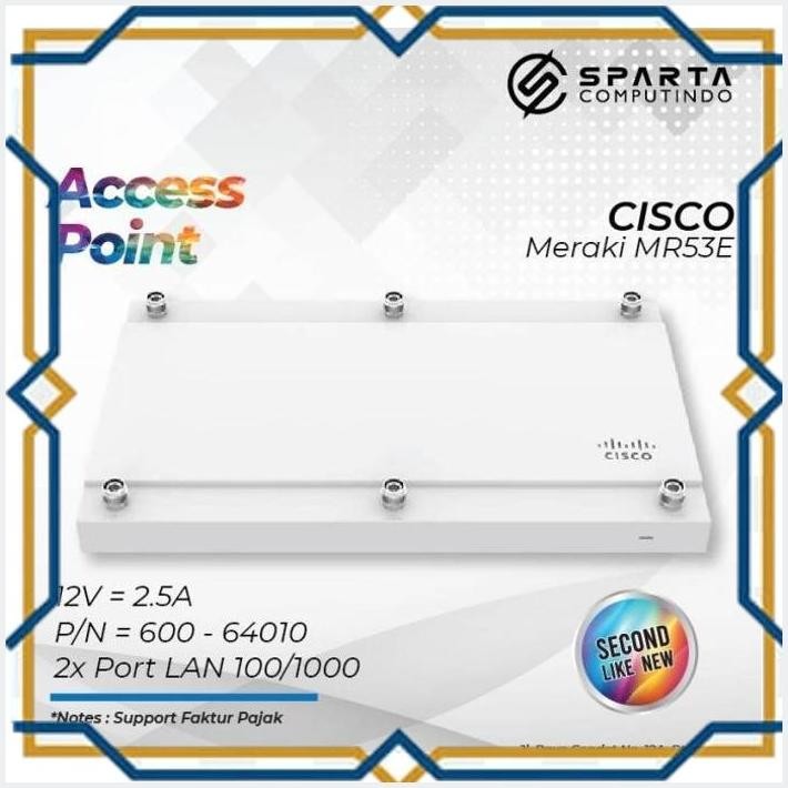 Jual [CVS] Promo Acces Point Sisco Meraki MR53E Bergaransi | Shopee ...