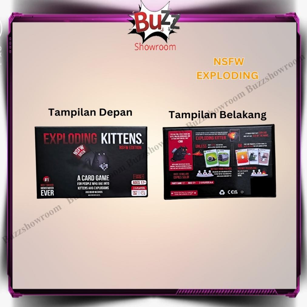 Jual ad-532 Exploding Kittens / NSFW / Imploding / Streaking / Barking ...
