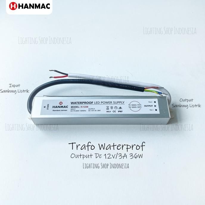 Jual Adaptor Led 12V 15W 25W 36W 60W Waterproof Power Supply Trafo ...