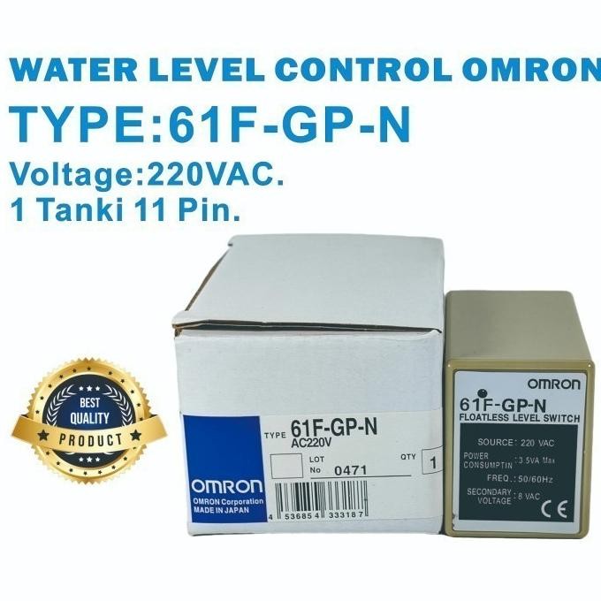 Jual Floatless Level Switch Water Level Control 61F-Gp-N 11 Pin Omron ...