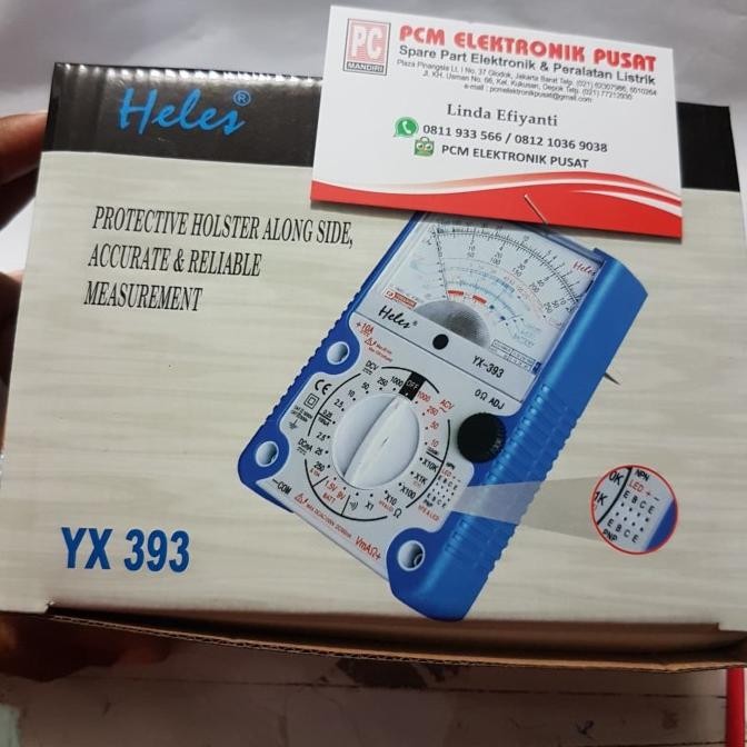 Jual multitester multimeter heles Analog yx-393 original murah | Shopee ...
