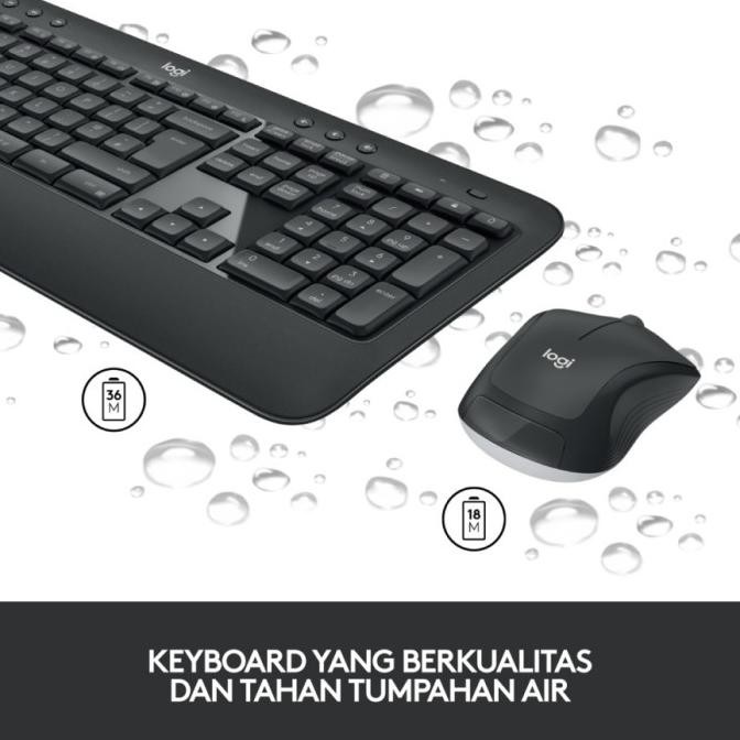 Jual Original Logitech Mk545 Advanced Wireless Mouse Keyboard Mk 545 Mk ...