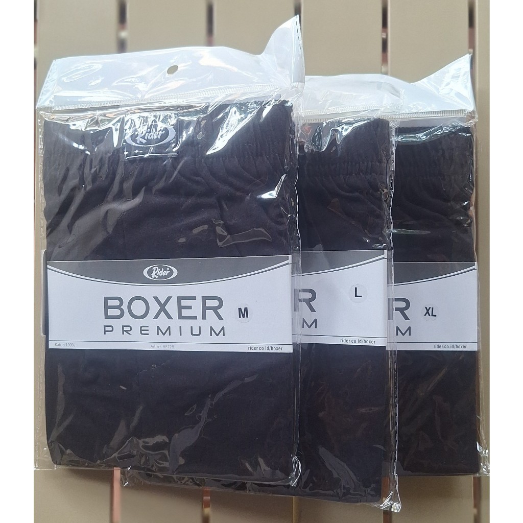 Jual Boxer Rider Premium Celana Bokser Celana Tidur R812BHT isi 1 asli ...