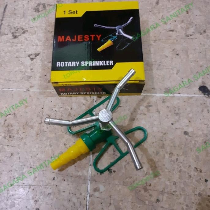 Jual Spingkler Taman 3 Cabang Garden Sprayer Rotary Springkler New Stok ...