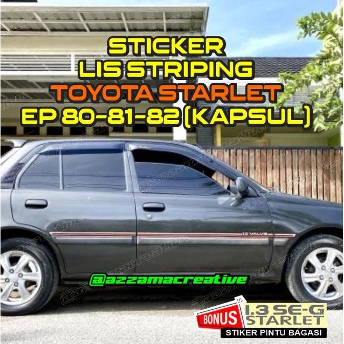 Jual Stiker List Striping Starlet kapsul | Shopee Indonesia