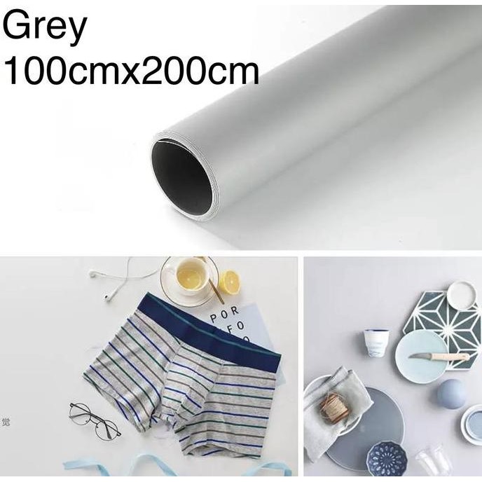 Jual Pvc Background Foto 100 X 200 Cm Grey Abu Photo Backdrop Pure ...