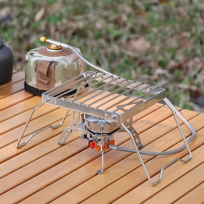 Jual Ourdoor Stainless Steel Camping Grill Portable Foldable Mini Grill ...