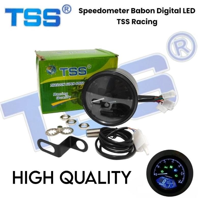 Jual Speedometer Babon Digital Bulat Plus Sensor Spidometer Spido Babon ...