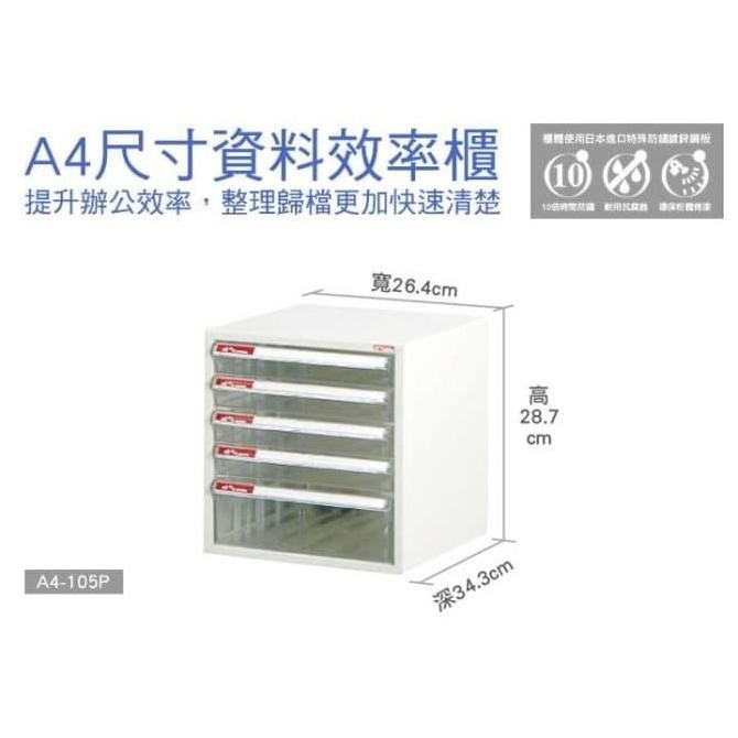 Jual Lemari File SHUTER A4-105P Filing Cabinet with 5 Drawers -laci ...