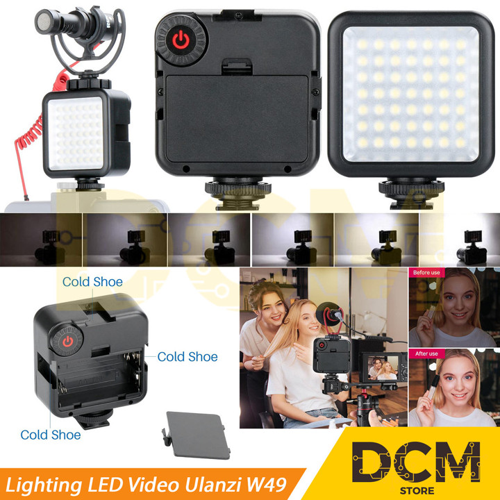 Ulanzi LED Video Light W49 W 49 Lampu Studio Dslr Smartphone HP Vlog