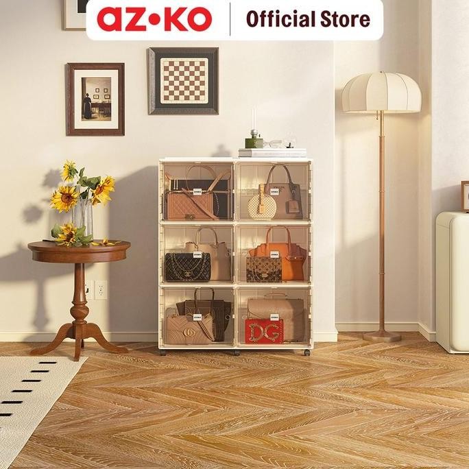 Jual Terlaris Azko Stora Kotak Penyimpanan Tas Collapsible Dengan Roda ...