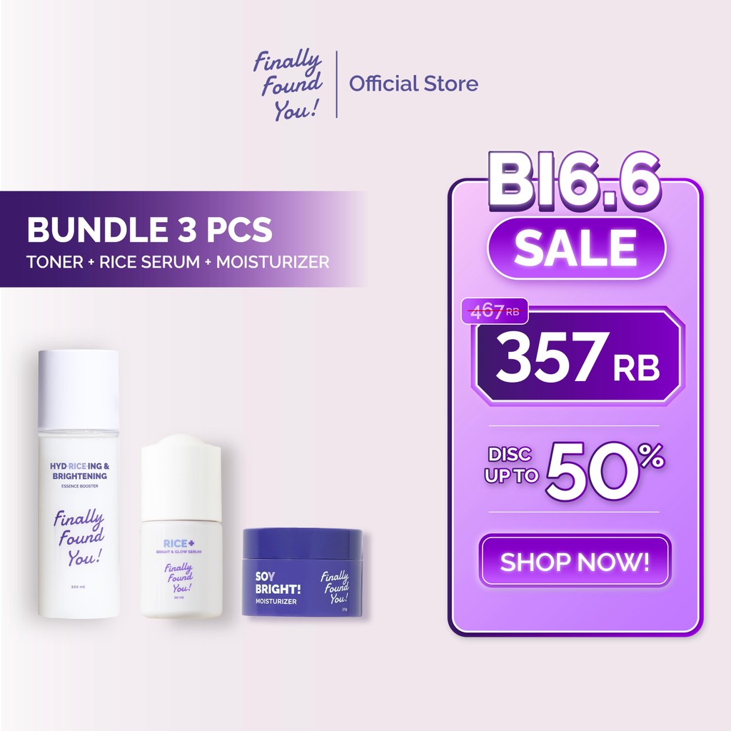 Jual [PREORDER] Finally Found You! Bright Boost Bundle 3 PCS : RICE+ ...
