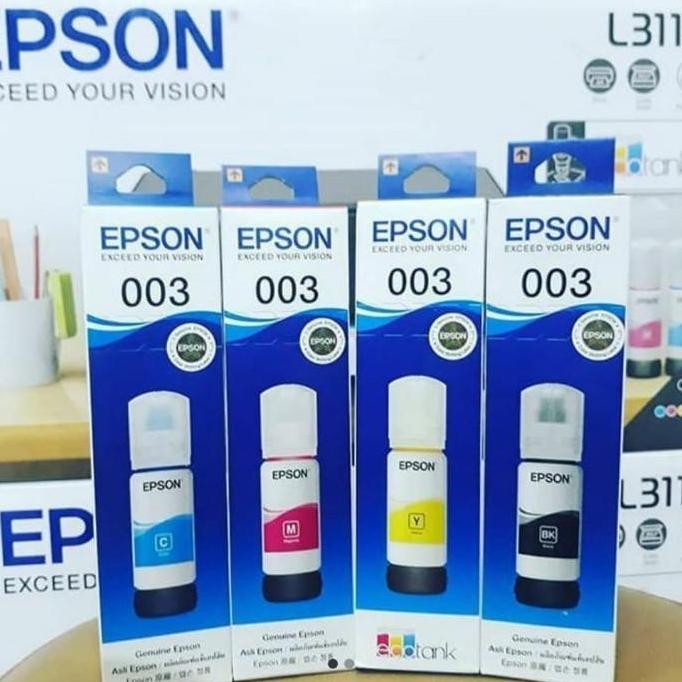 Jual Tinta 003 Ink Tank Original 1Set New Stok | Shopee Indonesia