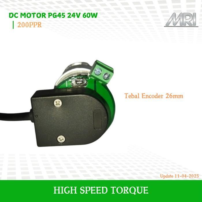 Jual Motor Pg45 24Vdc 60W-100W Encoder High Speed Torque Dc Motor Pg45 ...